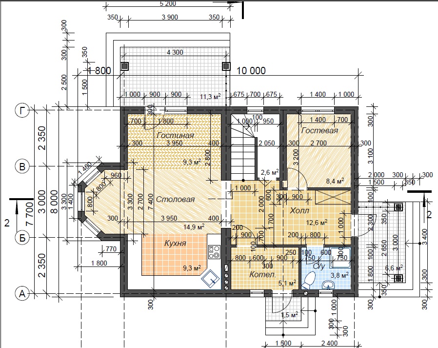 Дом с мансардой до 160м2 превью
