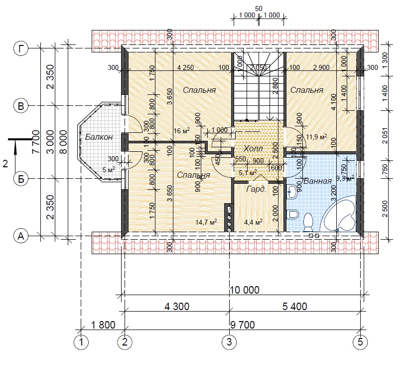 Дом с мансардой до 160м2 превью
