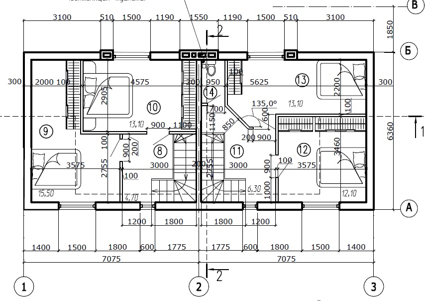 Дом с мансардой до 196м2 превью